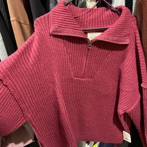 Lucky brand pink sweater